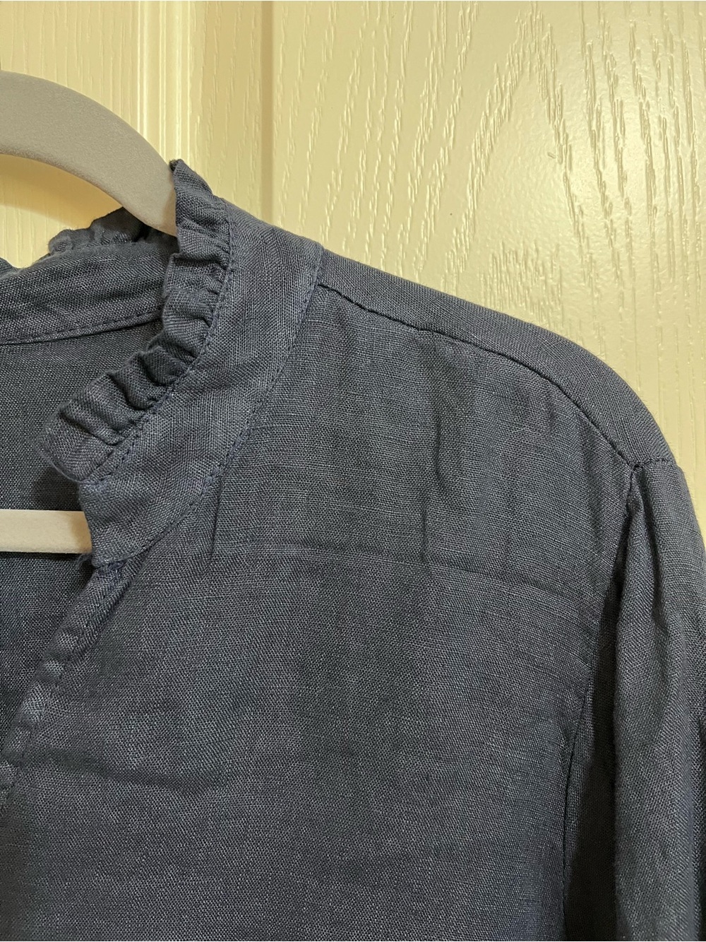 Marshalls Navy Blue Lightweight Linen Tunic Top - Picture 4 of 10